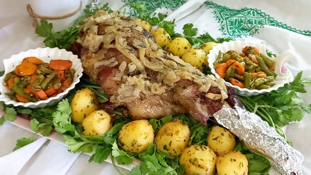 لكتف في الفران طايب زبدة😍 بتتبيلة خطيرة متشبعوش منها بطريقة سهلة وسريعة😋😋😋