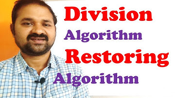 Division Algorithm In Computer Organization Architecture || Restoring Algorithm | Signed Magnitude