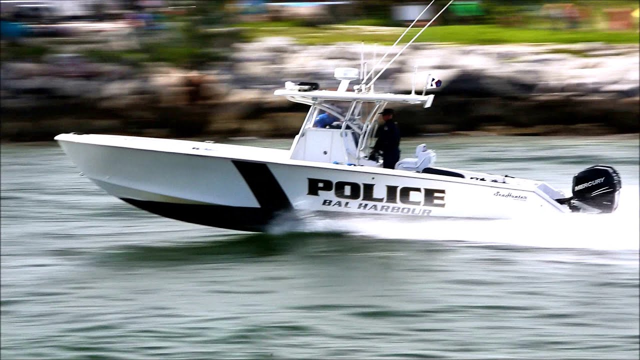 SeaHunter Bal Harbour Police Boat YouTube