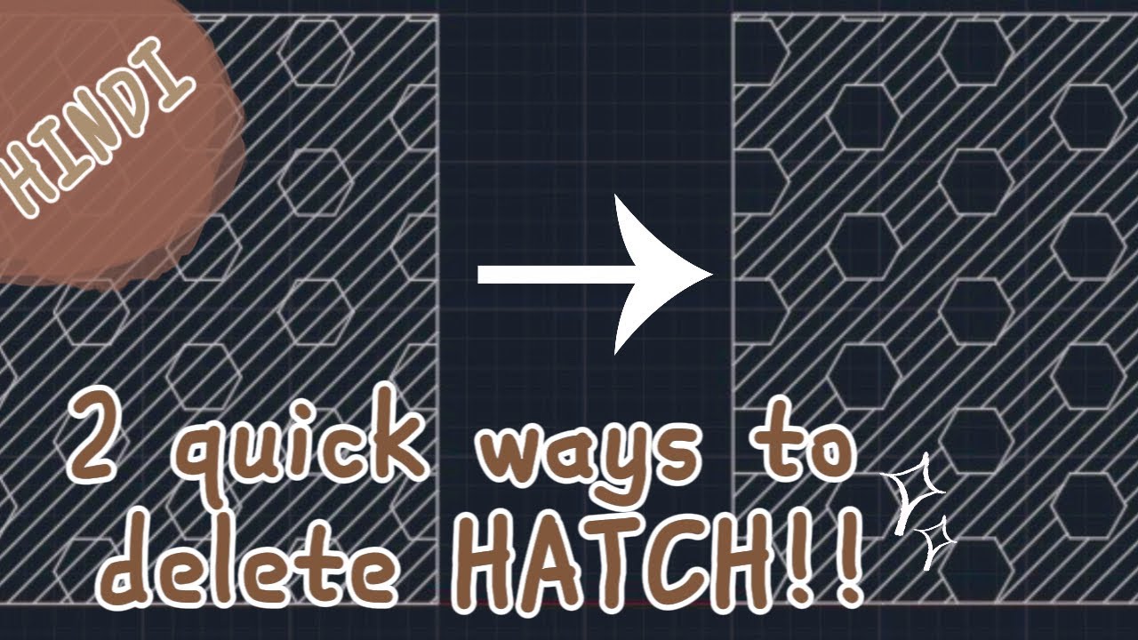 L19 - How to remove HATCH from area in AutoCAD | AutoCAD Hatch Removal Made Easy 🔥
