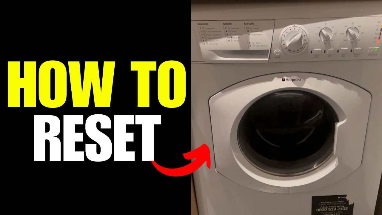 How To Reset Hotpoint Washing Machine - YouTube