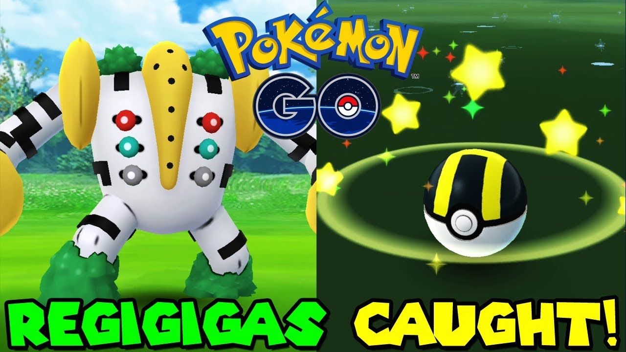 REGIGIGAS CAUGHT IN POKEMON GO - COLOSSAL DISCOVERY SPECIAL RESEARCH