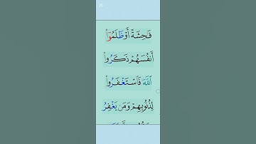 القران الكريم سورة آل عمران اية 135 #مقاطع_دينية #تلاوة_خاشعة #duet #المصحف #دعاء #الرحمن #ذكر_الله