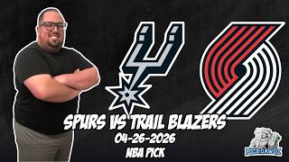 San Antonio Spurs Vs Portland Trail Blazers 42626 Nba Free Picks Prediction Nba Playoffs