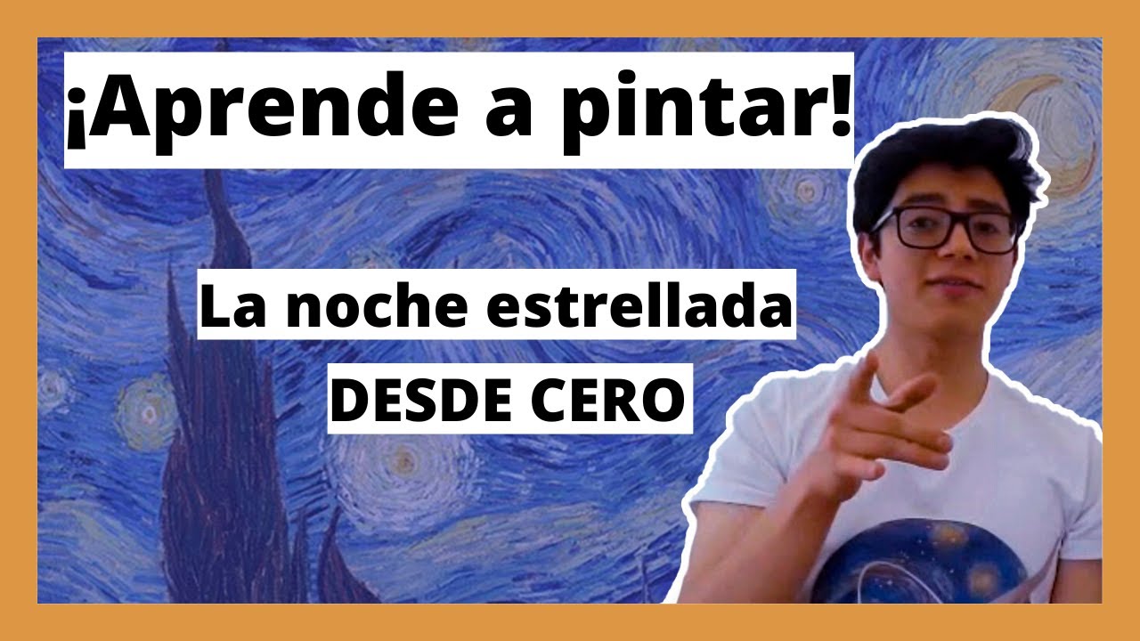 Aprende a pintar en ÓLEO DESDE CERO | Pinta la noche estrellada 🐢❤️