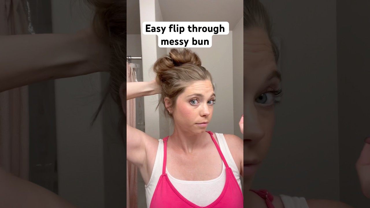 Viral messy bun tutorial for long hair #bohohairstyle #messyhairstyles