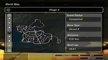 Need For Speed: Underground 2 - (World Map) Race #74 - Drift (Stage 2)