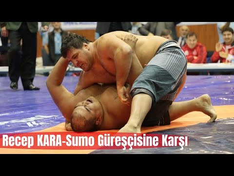 Recep Kara Sumo Güreşçisini Sırtının Üstüne Vurdu