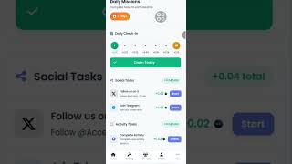 mining Access Network...                total Suplly: 25.000.000  AC. #short  #airdrop     ⛓️