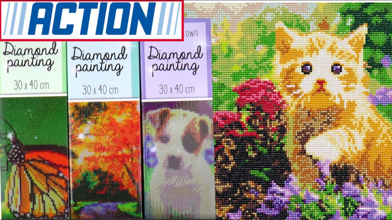 nieuwe diamond paintings kopen bij ACTION !! - YouTube