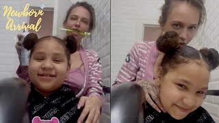 Famous Mariahlynn Overcomes Challenges Laying Her Little Sisters Edges! 💁🏾‍♀️ Wealth