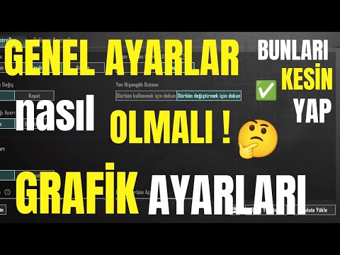 GENEL AYARLAR NASIL OLMALI ! BU AYARLARI KESİNLİKLE AÇIN ❗ PUBG MOBİLE