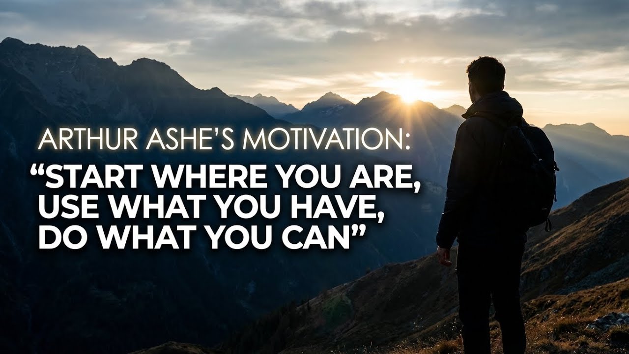 Arthur Ashe’s Motivation: Start Where You Are, Use What You Have, Do What You Can