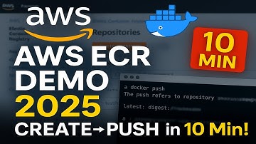 AWS Zero to Hero (Day-31) | AWS ECR Full Demo (2025): Create Repo & Push Docker Image in 10 Mins