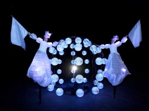 led stilt walkers