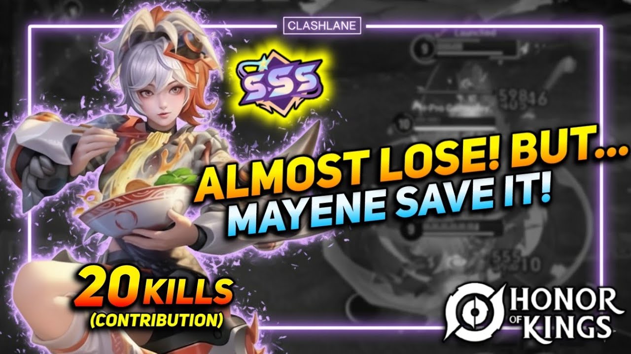 MAYENE SSS Gameplay! 🤫 UNSTOPPABLE! MAYENE SOLO CARRY 🥶 | Honor Of Kings 