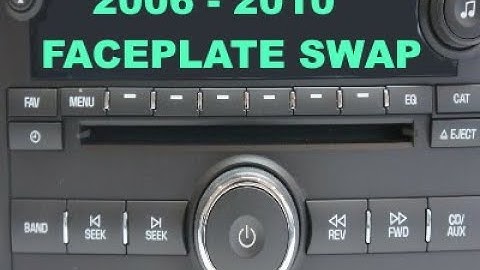 How to swap Chevy Cobalt/HHR radio faceplates (and similar 2006 to 2011 GMLAN radios) Fix AUX port