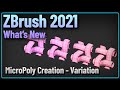 046 ZBrush 2021 Custom MicroPoly Creation Variation Version