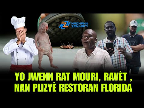 YO JWENN RAT MOURI RAVÈT NAN PLIZYÈ RESTORAN ANBASAD AYITI NAN FATRA 