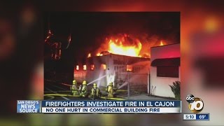 2-alarm fire rips through a vacant structure in El Cajon