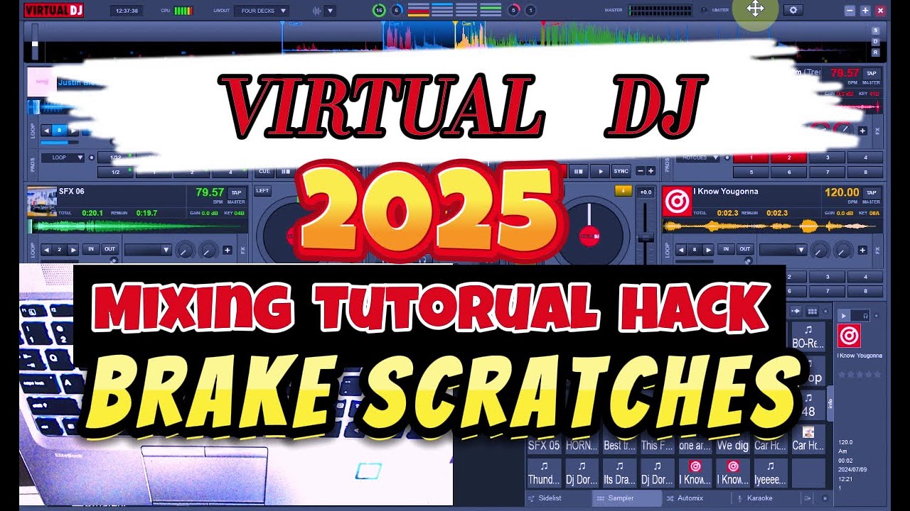 🆕Virtual Dj 2025 Keyboard Mixing On Laptop Hack (Brake Scratching)🔥 ...
