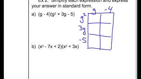 8.3 Multiplying Polynomials