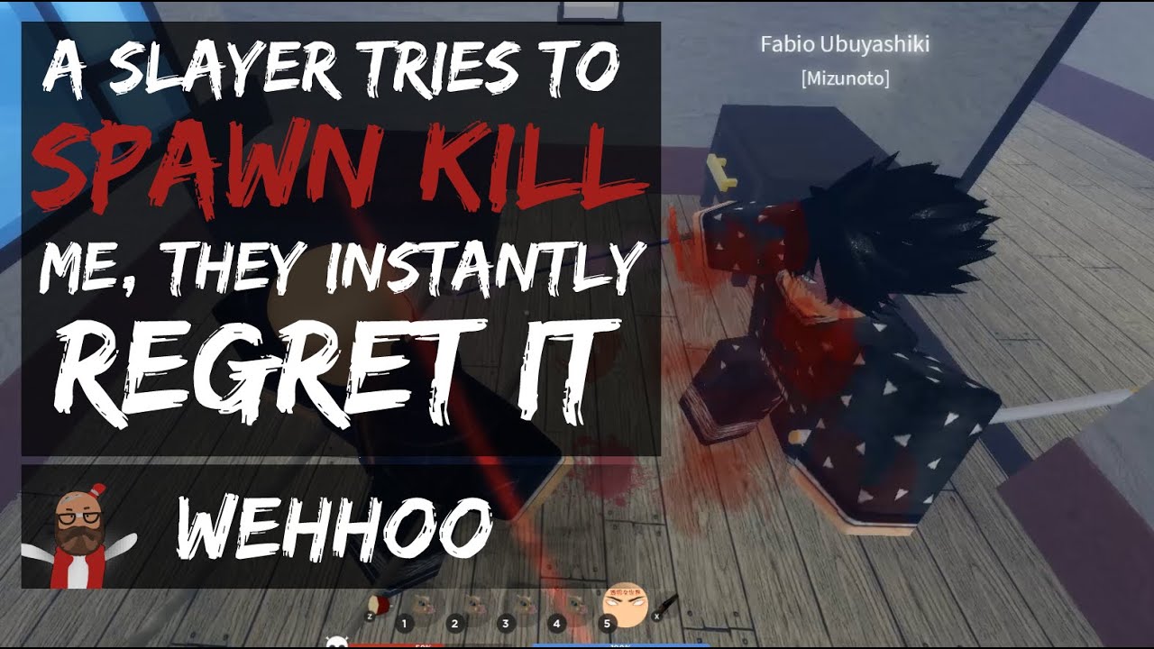 A Slayer Tries to Spawn Kill Me, They Instantly Regret it | Roblox Demonfall