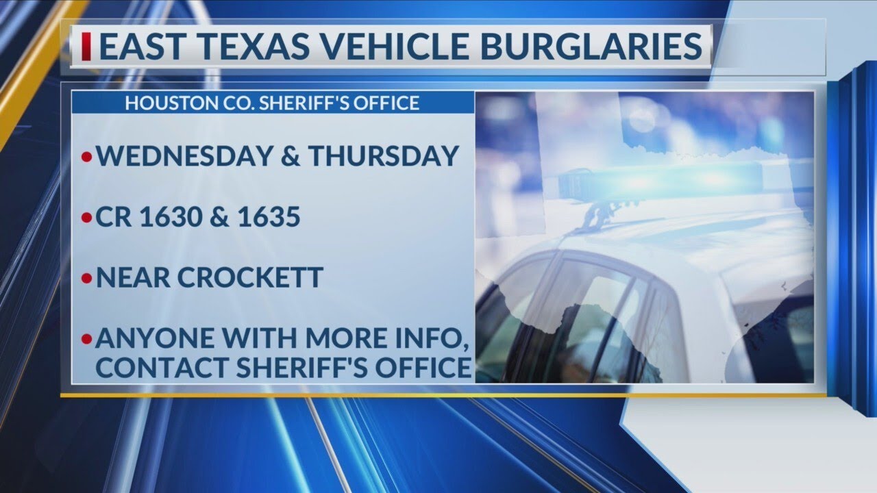 Authorities investigating after multiple vehicle burglaries in Houston County
