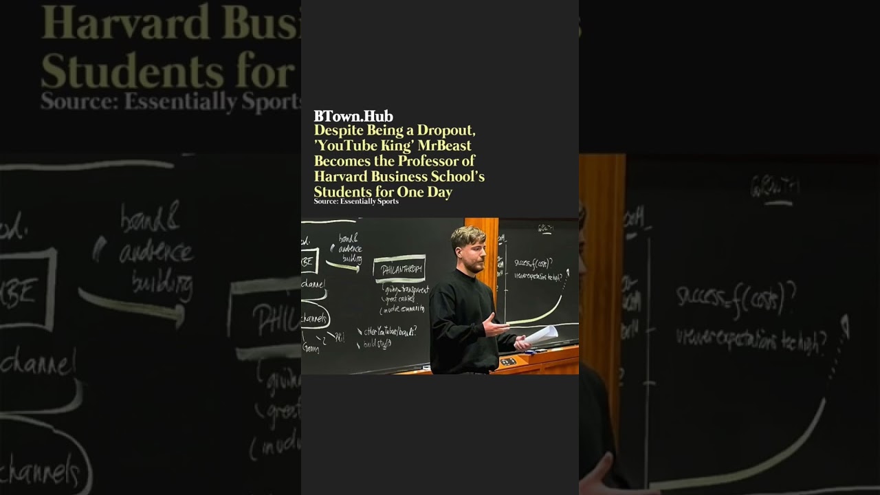 MrBeast visits Harvard, teaches business class