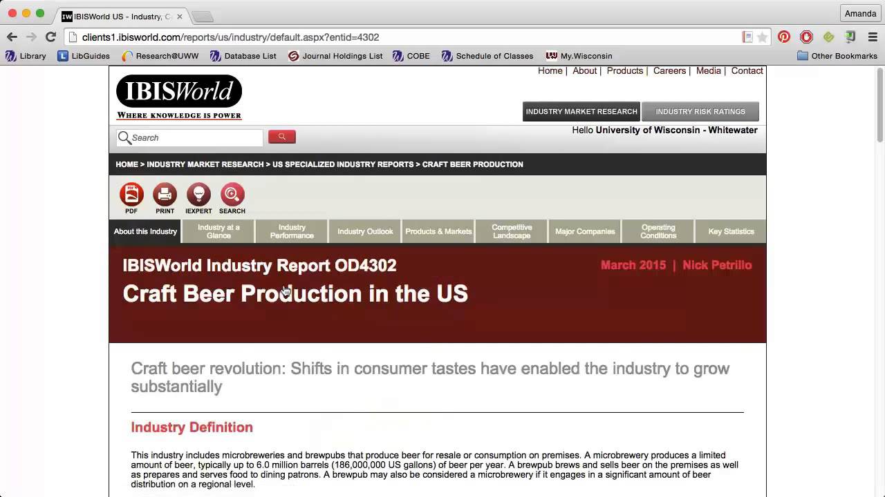 Using IBISWorld YouTube