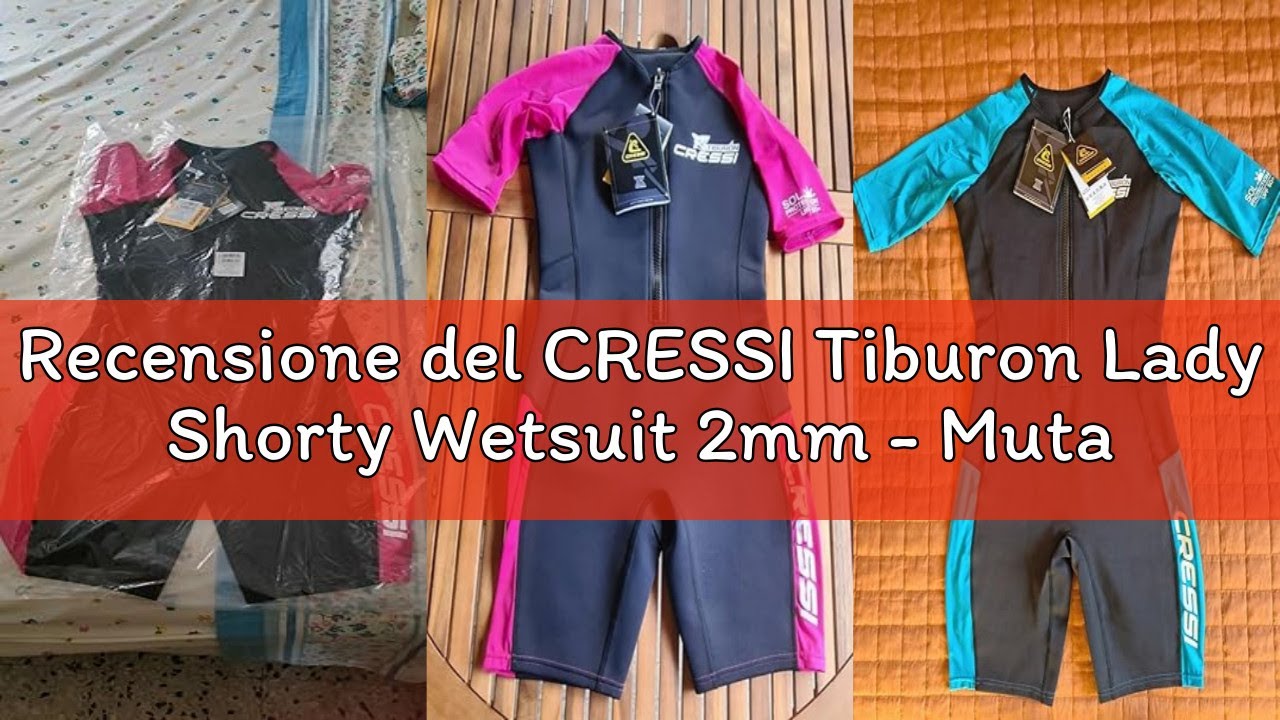 Recensione del CRESSI Tiburon Lady Shorty Wetsuit 2mm - Muta Shorty Donna realizzata in Neoprene Ult