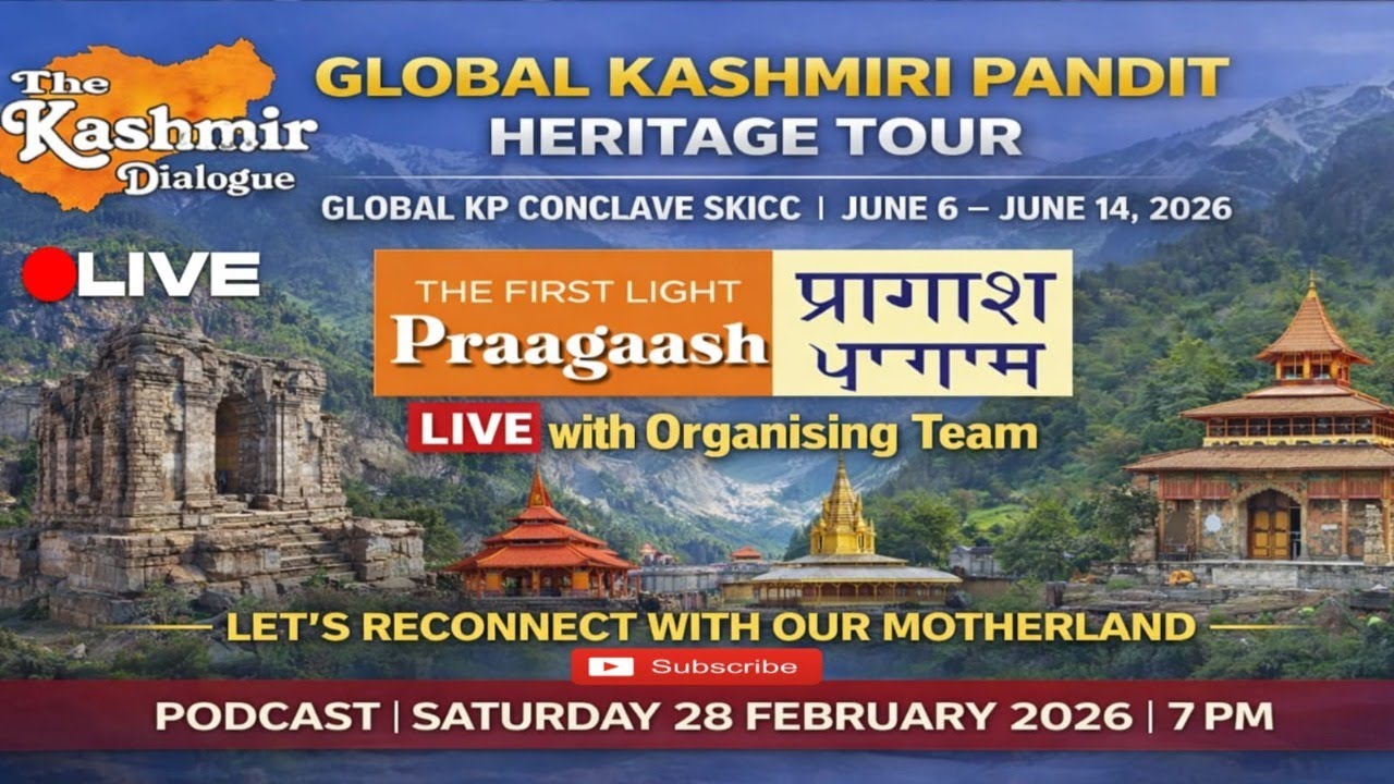 Global #KashmiriPandit Heritage Tour 2026 | #SKICC KP Conclave | #Live with Dr. Surinder Kaul (GKPD)