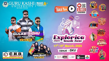 2nd day Explorica Youth Fest 2025 At Guru Kashi University
