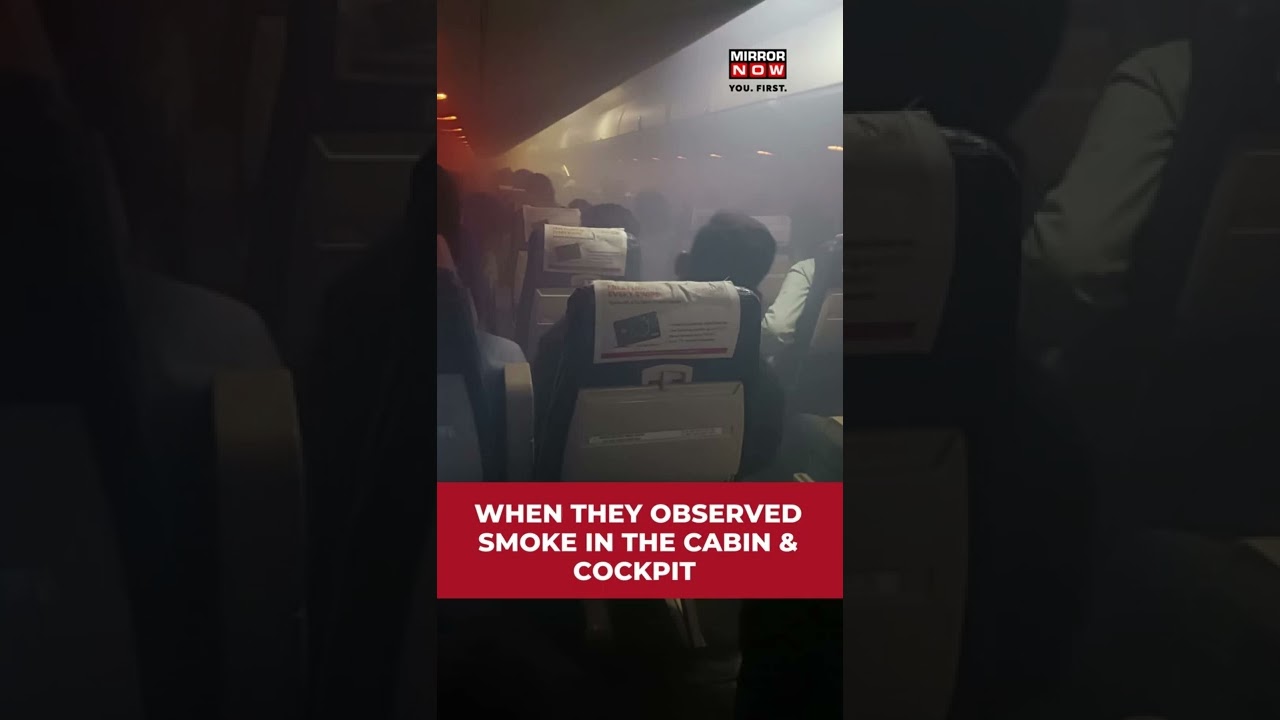 SpiceJet Makes an Emergency Landing at Hyderabad Airport after Smoke in Cabin | #shorts