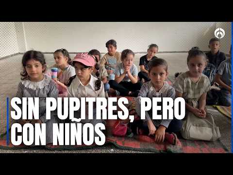 Gaza children return to school amid attacks and after a three-year hiatus
