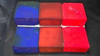 Dyed Chalk Blocks | NEW DYE | Fresh PNP Blocks I ASMR I Oddly Satisfying #asmr #fyp #relax