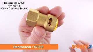 Rectorseal 87038 | Pro-Fit 1/2" Quick Connect Socket