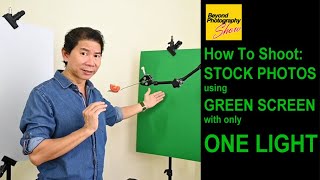 How to shoot Stock Photos using only 1 Light & Green Screen screenshot 5