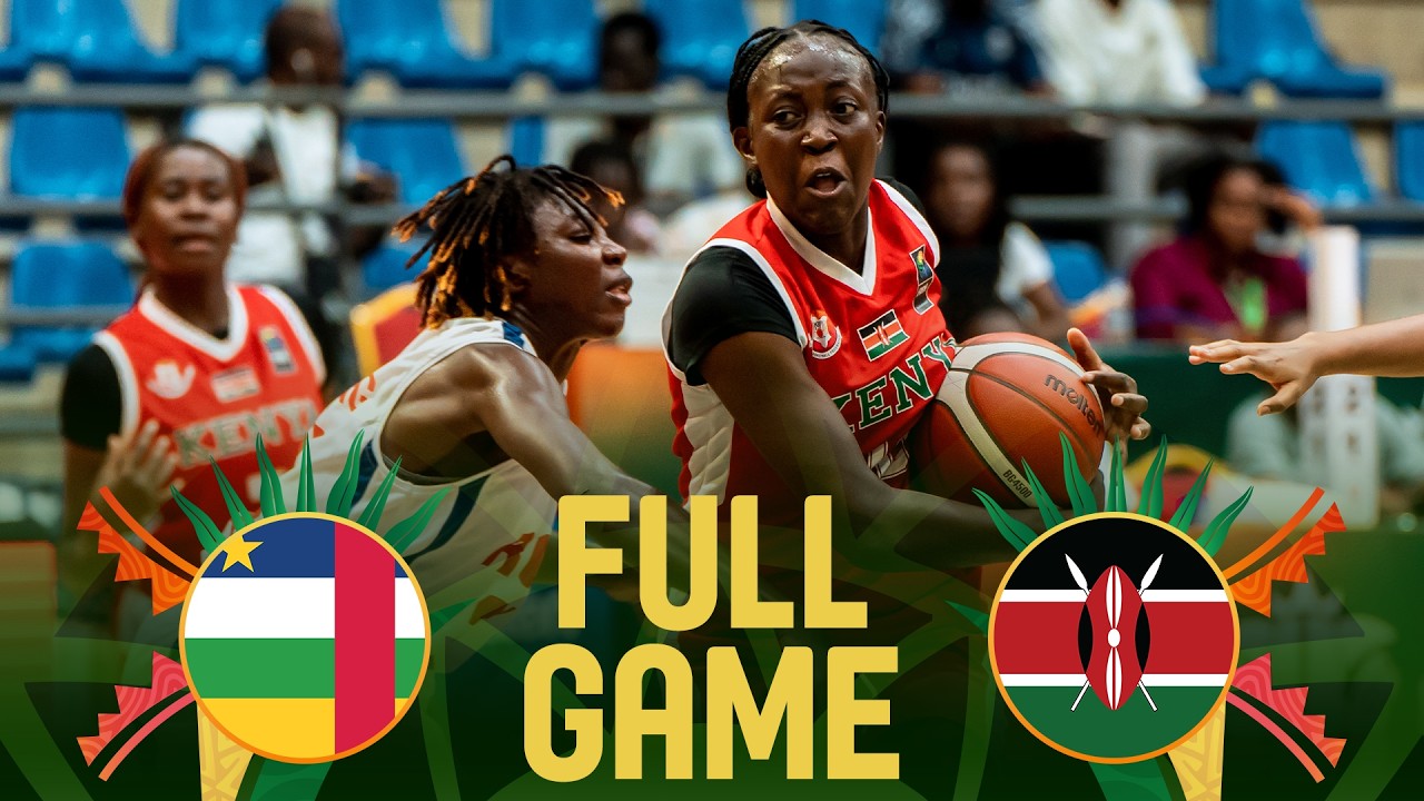 Group Phase | Central African Rep. v Kenya | Full Basketball Game | FIBA U18 Women's AfroBasket 2026