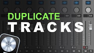 How To Duplicate A Track In Logic Pro X