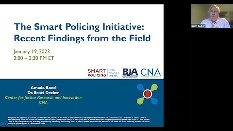 The Smart Policing Initiative: Recent Findings from the Field