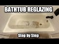 How to Remove paint from a Bathtub and then REGLAZE | Bathtub Stripping process Step by Step