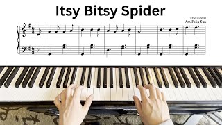 Itsy Bitsy Spider (Piano Solo w/Sheets) screenshot 3
