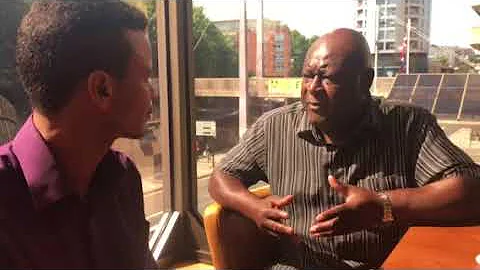 Irvin Campbell speaks to Junior Sheikh