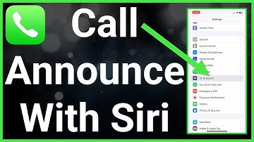 How To Announce Calls With Siri