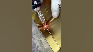 Welcome the upcoming weekend with a laser welding video of non-ferrous metal 🥳