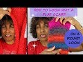 How To Loom Knit A Flat Scarf On A Round Loom - Loom Knitting With Wambui Made It