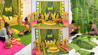 Haldi Ceremony Decoration - Indian Wedding Party #diy #love #cute