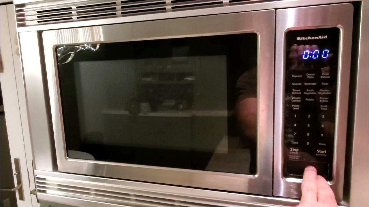KitchenAid Microwave Runs with Door Open YouTube