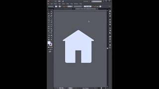 Home Icon Design in Adobe Illustrator #icondesign #reels